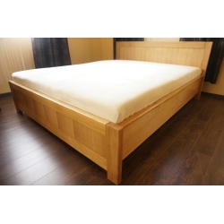 Drewniane łóżko BOSTON 200 x 200 cm drewniana sypialnia