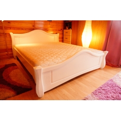 Łóżko drewniane IKAR 140×200 cm ze stelażem BIAŁE