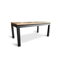 Stół rozkładany, stół drewniany 160/90 + 40 cm PABLO w stylu LOFT