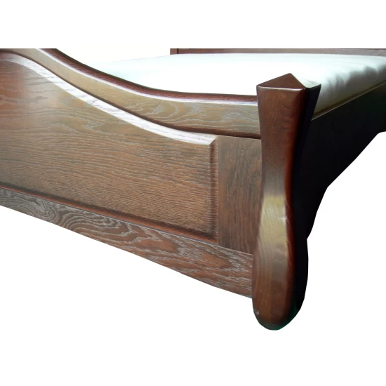 Łóżko drewniane IKAR 140/200 cm dębowe ze stelażem