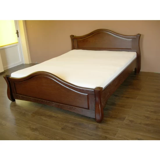 Łóżko drewniane IKAR 140/200 cm dębowe ze stelażem