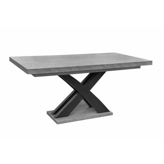Zestaw do jadalni: Stół rozkładany SJ74 160/90 + 2x40 cm + 6 krzeseł KJ Kubełek OLO