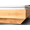Łóżko sypialniane, łóżko 160x200 cm Modesta drewno dębowe + tapicerowany zagłówek