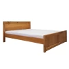 Drewniane łóżko LEONI 200/200 cm dębowe PANELE loft