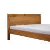 Drewniane łóżko LEONI 200/200 cm dębowe PANELE loft