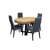 Designerski Stół SJ971 rozkładany 100+ 40 cm wkładka + 4 krzesła Wiktor J