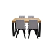 ZESTAW MEBLI: Stół rozkładany SJ51 140/80 + 40 cm wkładka + 4 krzesła KW110