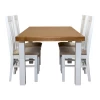 ZESTAW MEBLI: Stół SJ33 Mydełko 130/80 + 40 cm wkładka + 4 krzesła KJ20