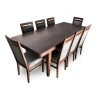 Stół z krzesłami, stół rozkładany 180/90 + 50 cm Juliusz + 8 x krzesło KW119