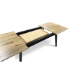 Stół rozkładany 180/100 + 2x45 cm LUIS w stylu LOFT