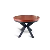 Stół okrągły rozkładany fi 120+ 2 x 40 cm LOFT z designerskimi nogami