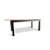 Stół rozkładany, stół drewniany 160/90 + 40 cm PABLO w stylu LOFT