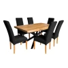 Stół rozkładany SJ50 160/88 + 2x40 cm + 6 krzeseł Igor