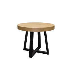 Stół rozkładany 100 + 40 cm SJ971 styl loft industrialny