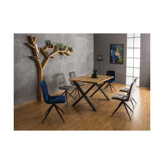 Stół Carbon 200/100 cm w stylu industrialnym