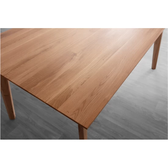 Stół dębowy, stół rozkładany Prins o długości 200/95 cm + dwie wkładki