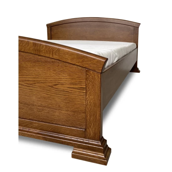 Łóżko sypialniane, łóżko dębowe 200x200 cm Parys łóżko drewniane