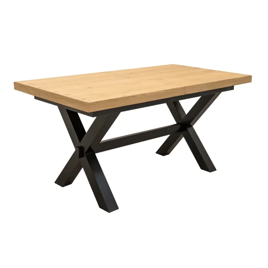 ZESTAW MEBLI: Stół Sj49 160/88 + 40 cm + 6 krzeseł KW101