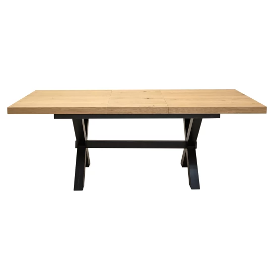 Zestaw mebli: Stół Sj49 160/88 cm z 40 cm wkładką + 6 krzeseł Cross