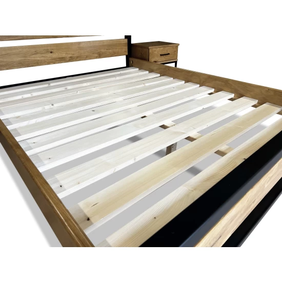 Łóżko metalowe 160x200 cm łóżko do sypialni Karmel LOFT