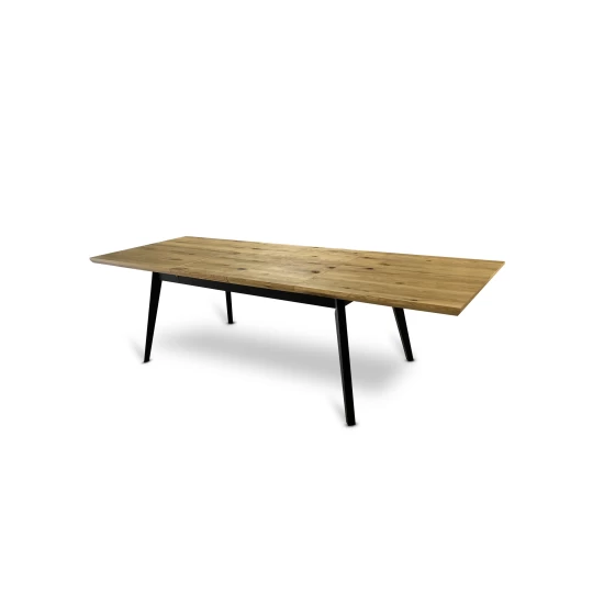 Stół z krzesłami, stół rozkładany Luis 180/100+ 2x45 cm + 6 krzeseł KW112