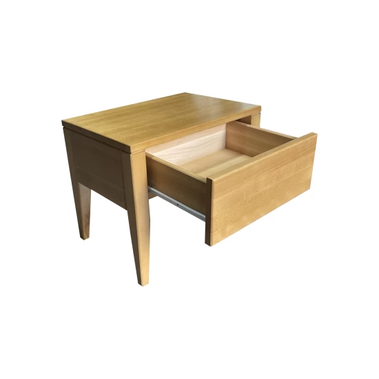 Szafka nocna bukowa Paola 1S, styl skandynawski