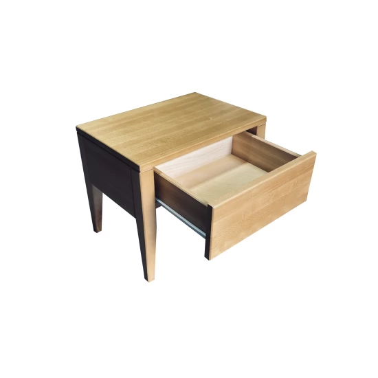 Szafka nocna bukowa Paola 1S, styl skandynawski