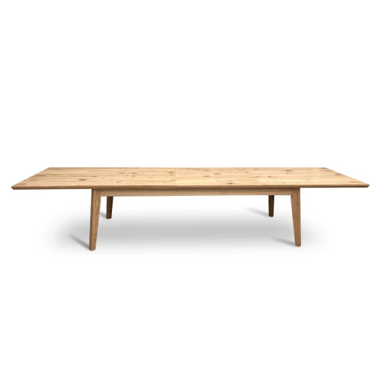 Stół rozkładany, stół dębowy 250/100 + 3x50 cm LUIS w stylu LOFT