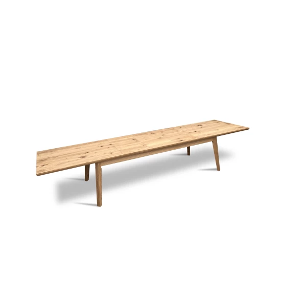 Stół rozkładany, stół dębowy 250/100 + 3x50 cm LUIS w stylu LOFT