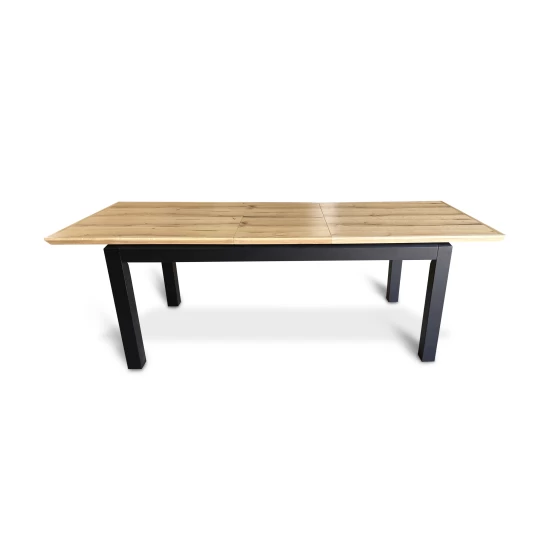 Stół rozkładany, stół drewniany 160/90 + 40 cm PABLO w stylu LOFT