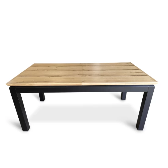 Stół rozkładany, stół drewniany 160/90 + 40 cm PABLO w stylu LOFT