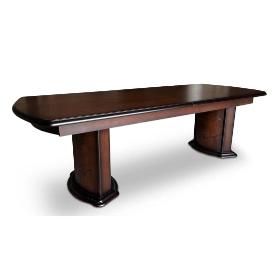 Stół z krzesłami, stół rozkładany Dalia 250/100+ 2x50 cm + 8 krzeseł KW73