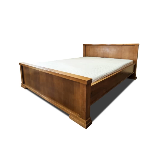 Łóżko dębowe Dylan łóżko 200x200 cm z drewna dębowego styl klasyczny