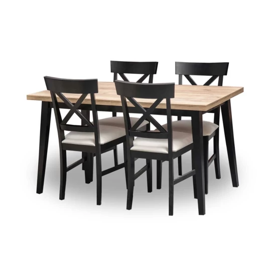 Stół rozkładany SJ76 120 cm + 40 cm wkładka Styl LOFT