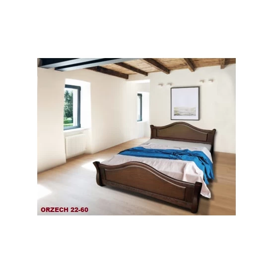 Łóżko drewniane IKAR 140/200 cm dębowe ze stelażem