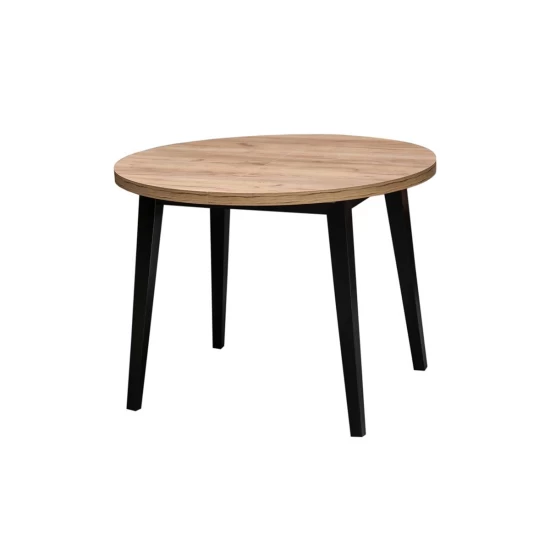 Stół rozkładany SJ75 100 + 40 cm wkładka + 4 krzesła KJ IX