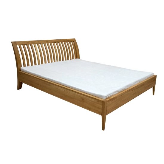 Drewniane Łóżko PAOLA 180 x 200 cm debowe, styl skandynawski