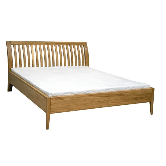 Drewniane Łóżko PAOLA 180 x 200 cm debowe, styl skandynawski