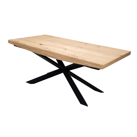 Stół SJ50 rozkładany 160/90 cm + 2x40 cm styl LOFT