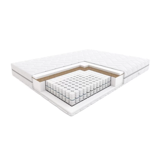 Łóżko tapicerowane 160x200 Kenzo z materacem kieszeniowym Hilding Fandango