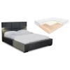 Łóżko tapicerowane 160x200 Kenzo z materacem piankowym Hilding Salsa
