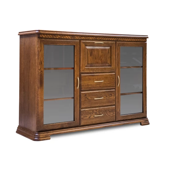 Komoda, komoda do sypialni, komoda do salonu, biblioteczka CLASSIC 2D3S1B II szer. 165 cm