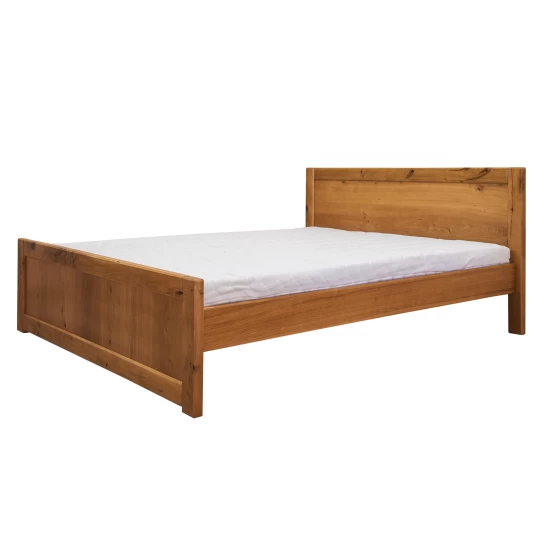 Łóżko dębowe 160x200 Leoni z materacem piankowym Hilding Salsa