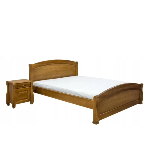 Łóżko drewniane 160x200 Cezar z materacem piankowym Hilding Salsa