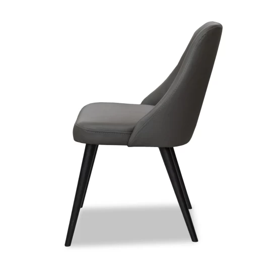 Stół Azur fi 100 wkładka 50 cm + 4 krzesła skórzane Filip