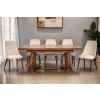 Stół Capri 200/100 cm + 2x50 cm + 6 krzeseł Olo