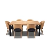 Zestaw: Stół Kuba 160/90 + 2 x 40 cm + krzesła KW112