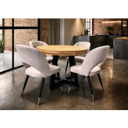 Stół Loft IV + 4 krzesła KW112