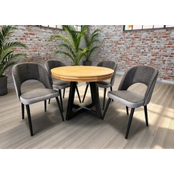 Stół Loft IV + 4 krzesła KW112