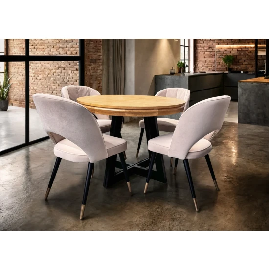 Stół Loft IV + 4 krzesła KW112